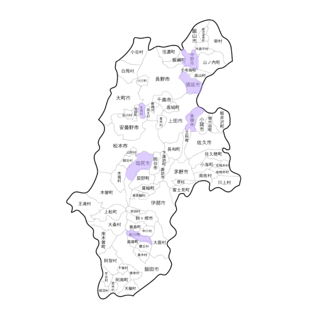 nagano budou sannti map